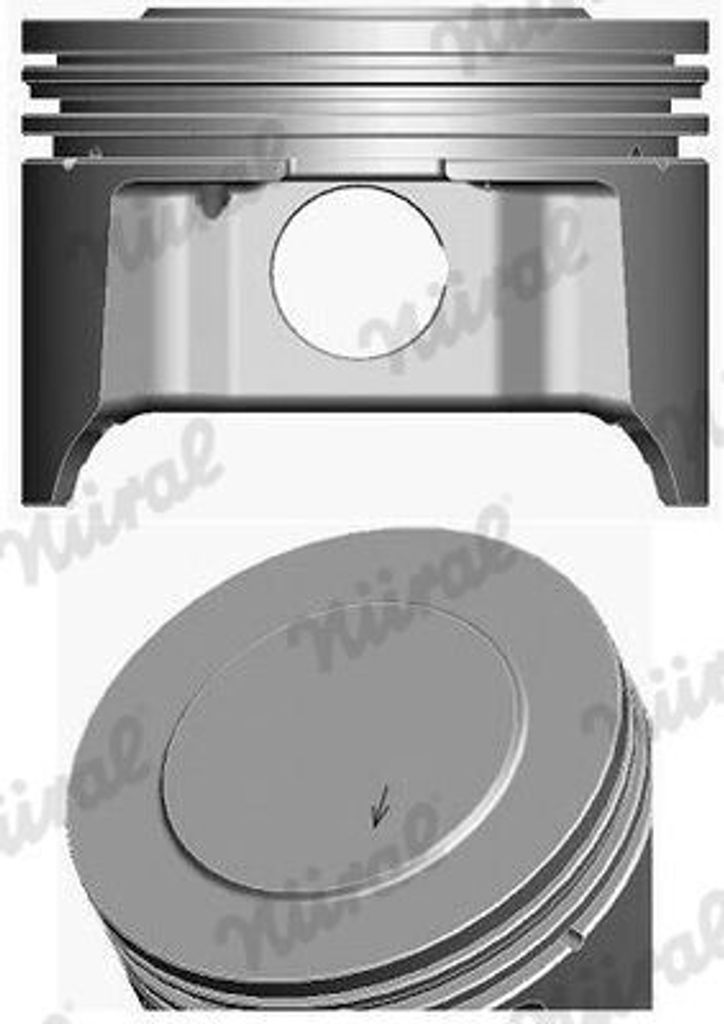NÜRAL 87-426107-00 Kolben für FORD Fiesta Mk5 Schrägheck (JH1, JD1, JH3, JD3) Focus II Schrägheck (DA, HCP, DP) Focus II Kombi (DA, FFS, DS) FOCUS