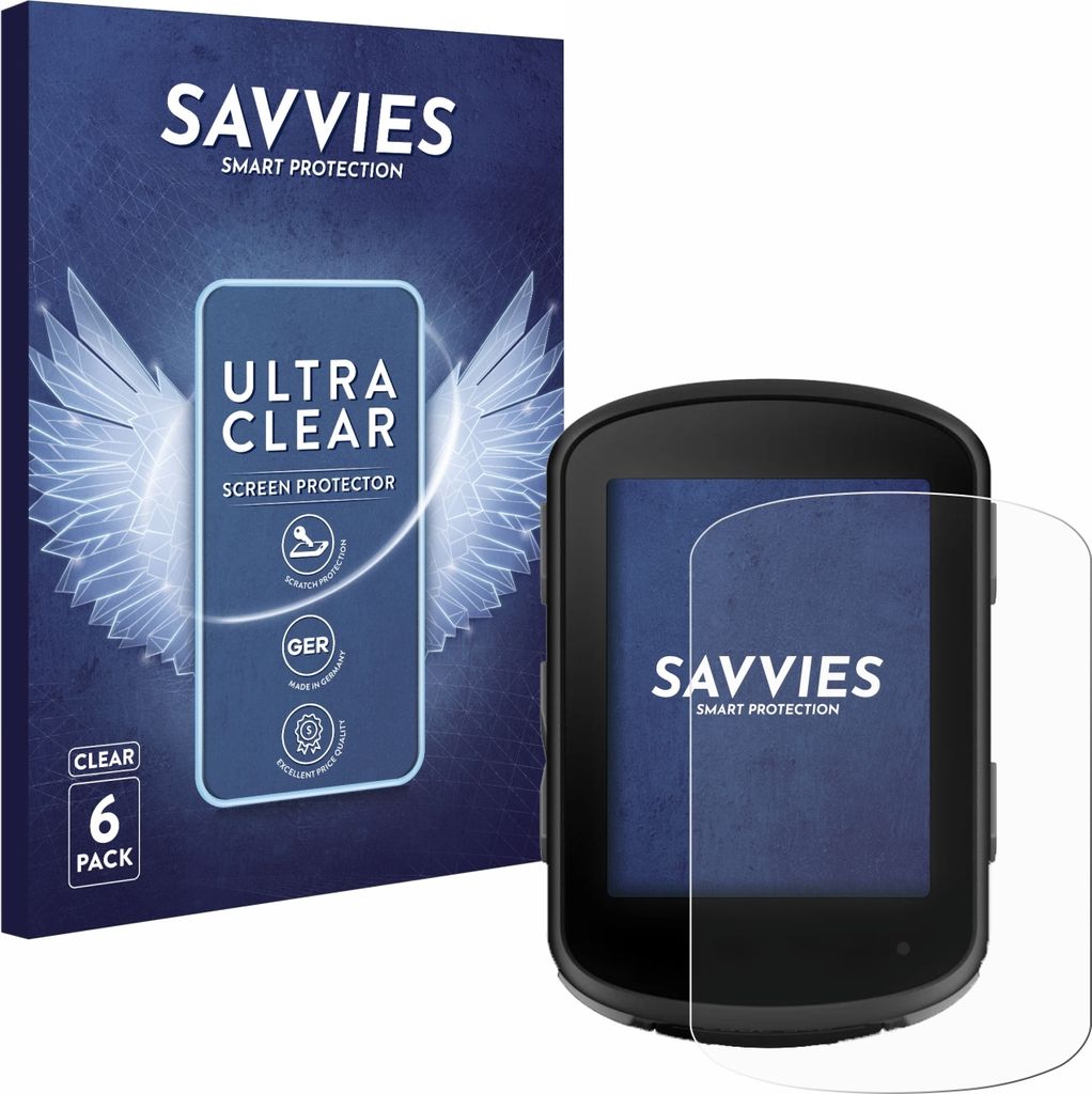 6x Für Garmin Edge 840 Solar Schutzfolie Savvies Displayschutz Display Schutz Folie Klar Transparent