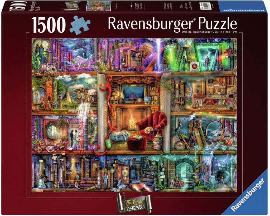 Ravensburger Puzzle La Grande Bibliothèque, 1500pcs. Image du produit 