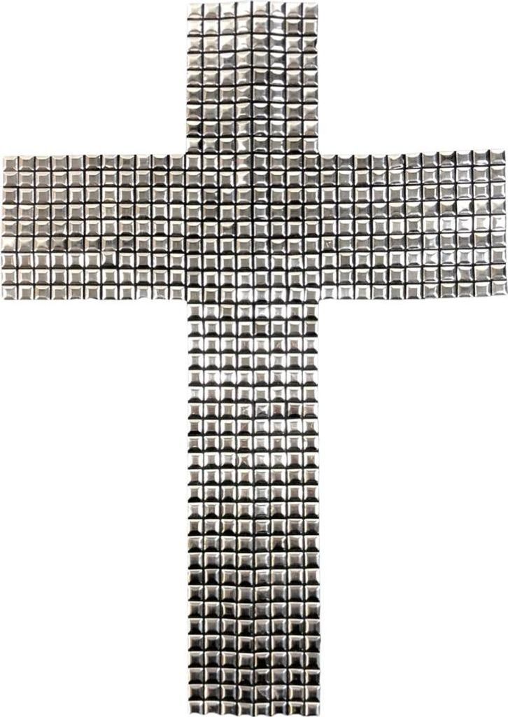 Cross Crusader Metalloptik zum Aufbügeln