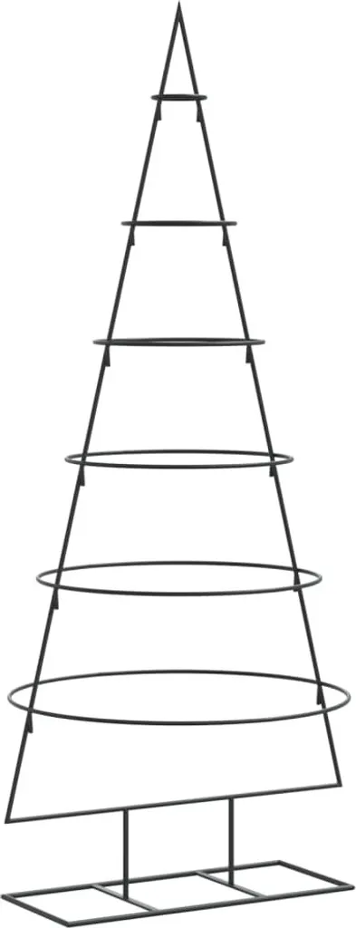 Sapin de Noël artificiel design en métal noir 150 cm de haut