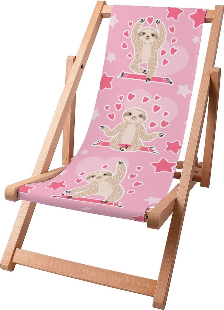 Dreamroots Kinder Liegestuhl klappbar Holz, bis zu 130 kg, Produktbild 