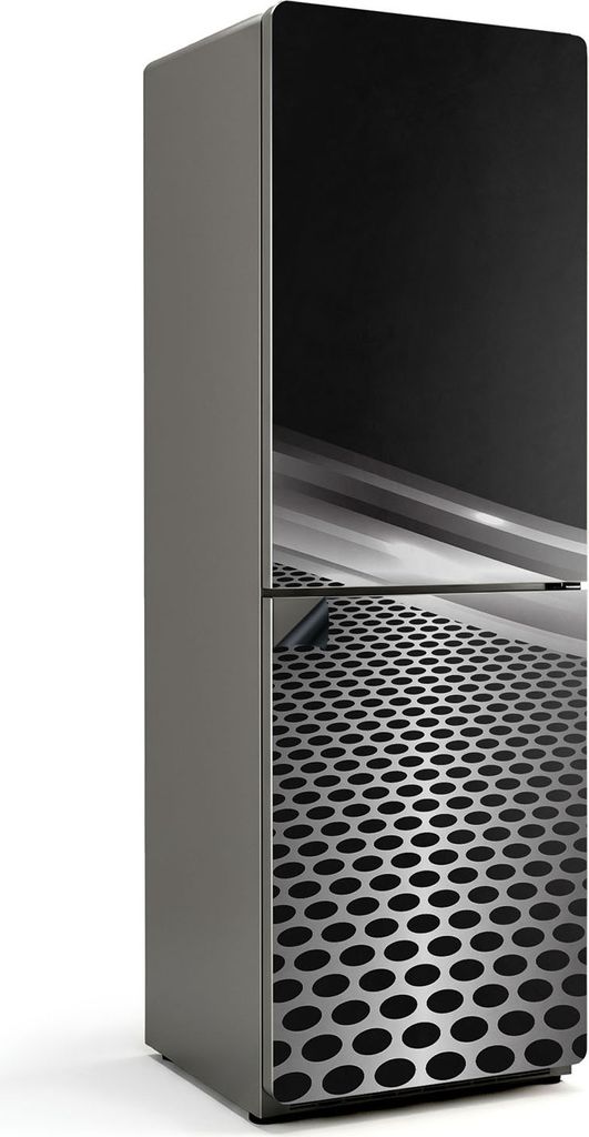 Abstraktes Gittermuster – Magnetische Kühlschrank Abdeckung – Dekorfolie magnetisch Küche – Kühlschrank Magnet Deko – selbstklebende Mag...