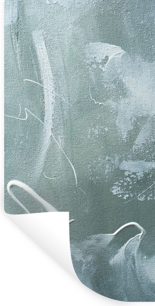 MuchoWow Wandtattoo Wandsticker Wandaufkleber Acrylfarbe - Gestaltung - Abstrakt 40x80 cm Selbstklebend und Repositionierbar - Repositionierbar -...