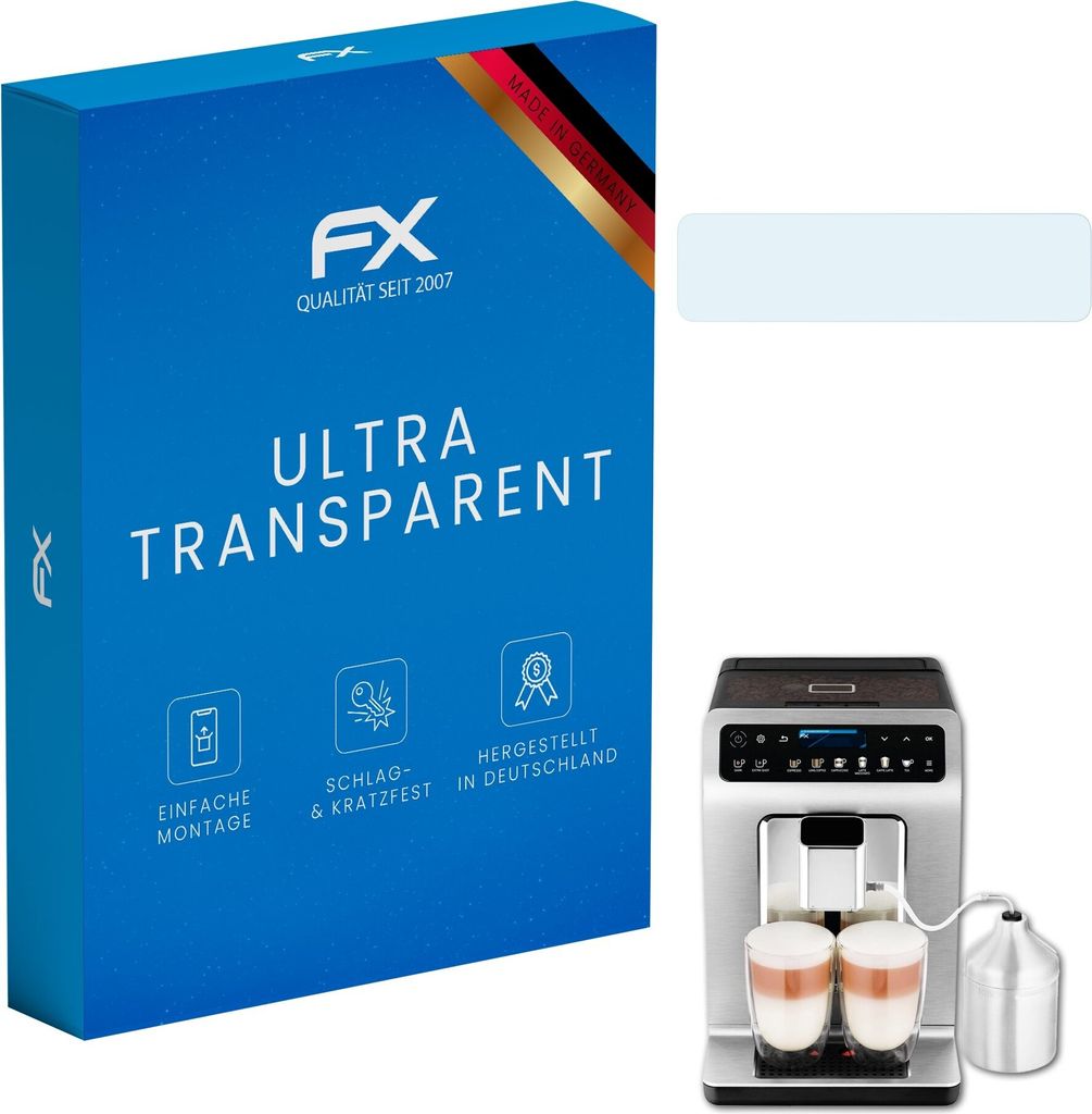 atFoliX FX-Clear 2x Schutzfolie kompatibel mit Krups Evidence Plus (EA894T) Displayschutzfolie