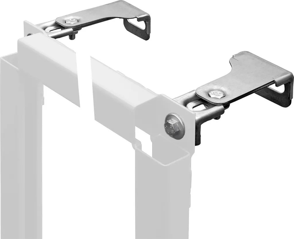 KWC AQUAFIX Supporto Parete Regolabile per Moduli Pre-Murale - Acciaio