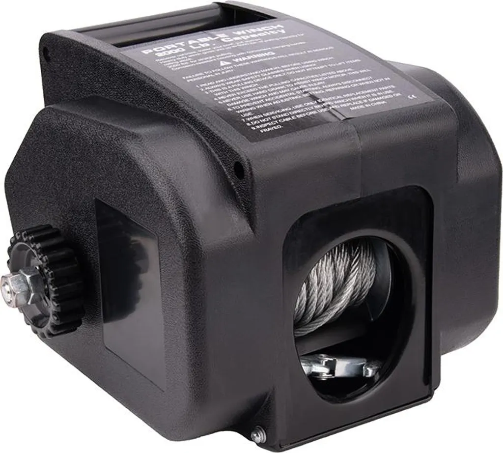 Treuil 12V 2000 lbs avec télécommande : compact, puissant et polyvalent - 2