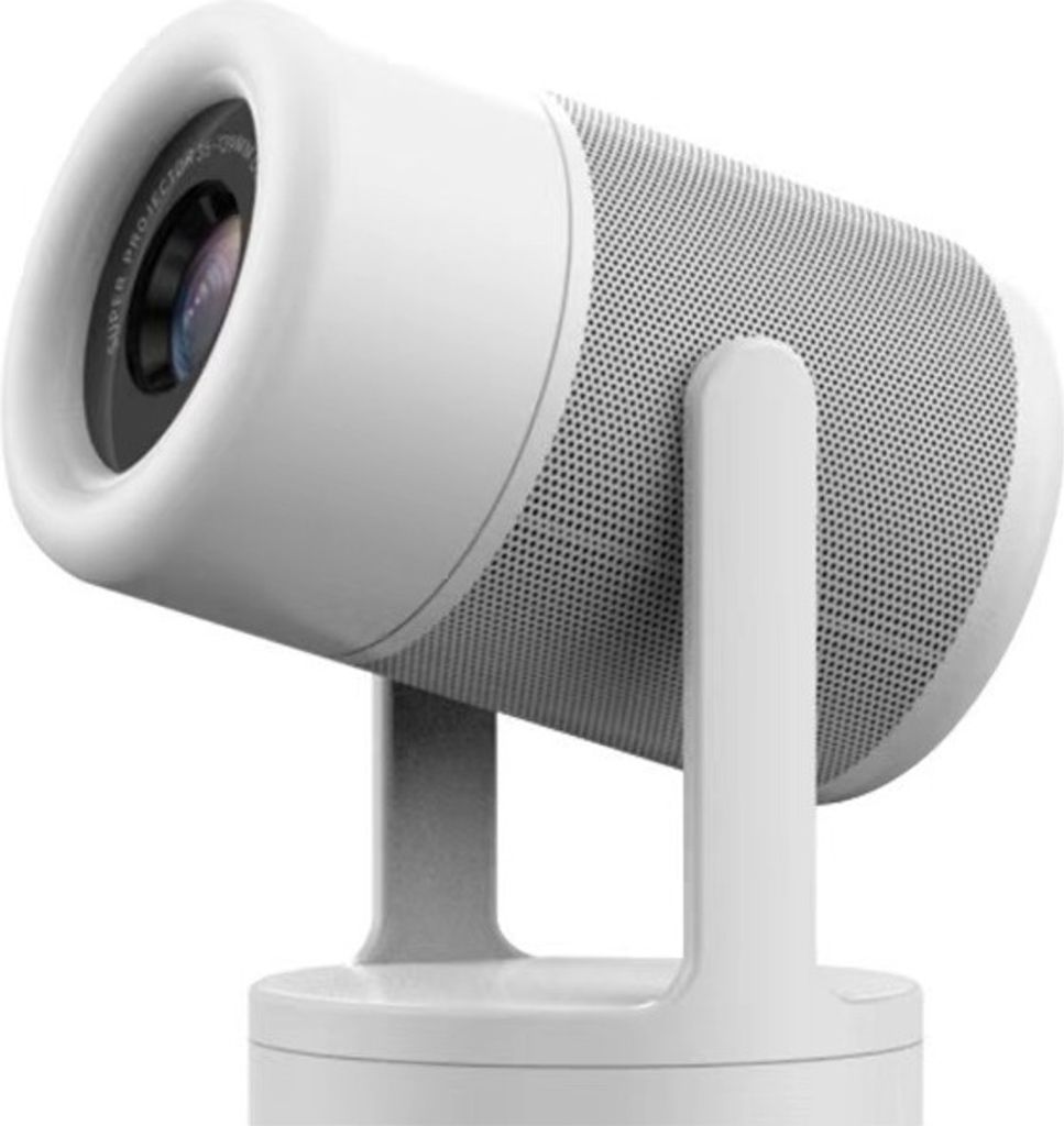 J1 Android 11.0 Projektor 4K Tragbarer Projektor mit elektrischem Fokus und Auto Keystone Smart Home Theater Projektor 360 Grad Rotation
