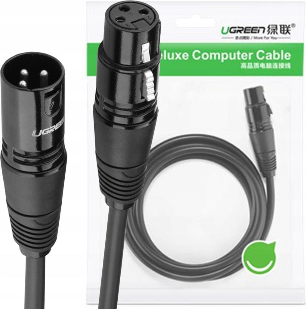 Ugreen Av130 Câble Xlr femelle vers Xlr mâle - 1M (Noir) Image du produit 