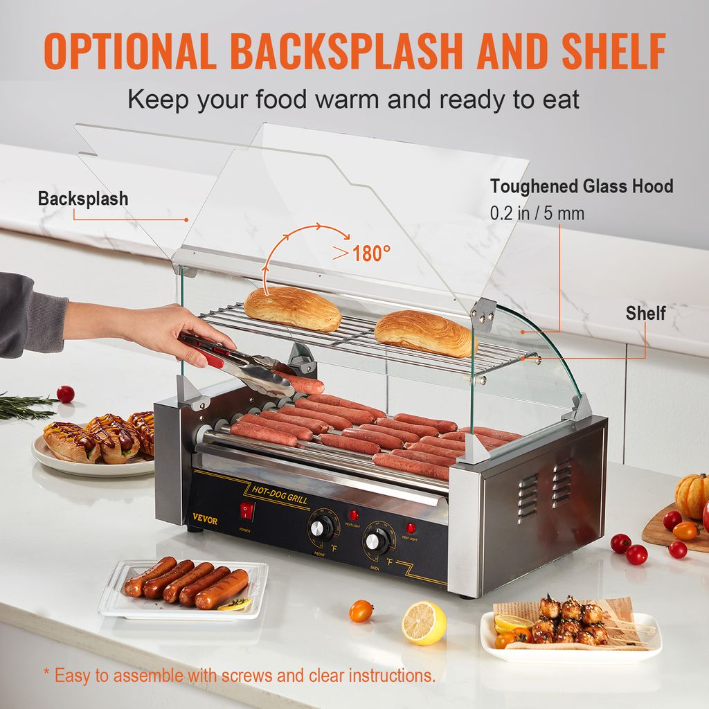 VEVOR Hot Dog Maker Hot Dog Grill Hotdog Rollen Grill Produktbild 4