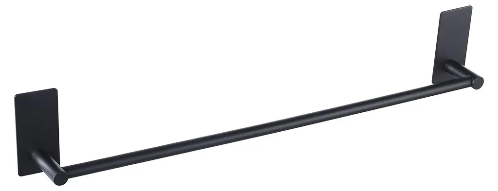 Porte-serviettes noir mat 50cm KES A7000S50B-BK en acier inox SUS 304