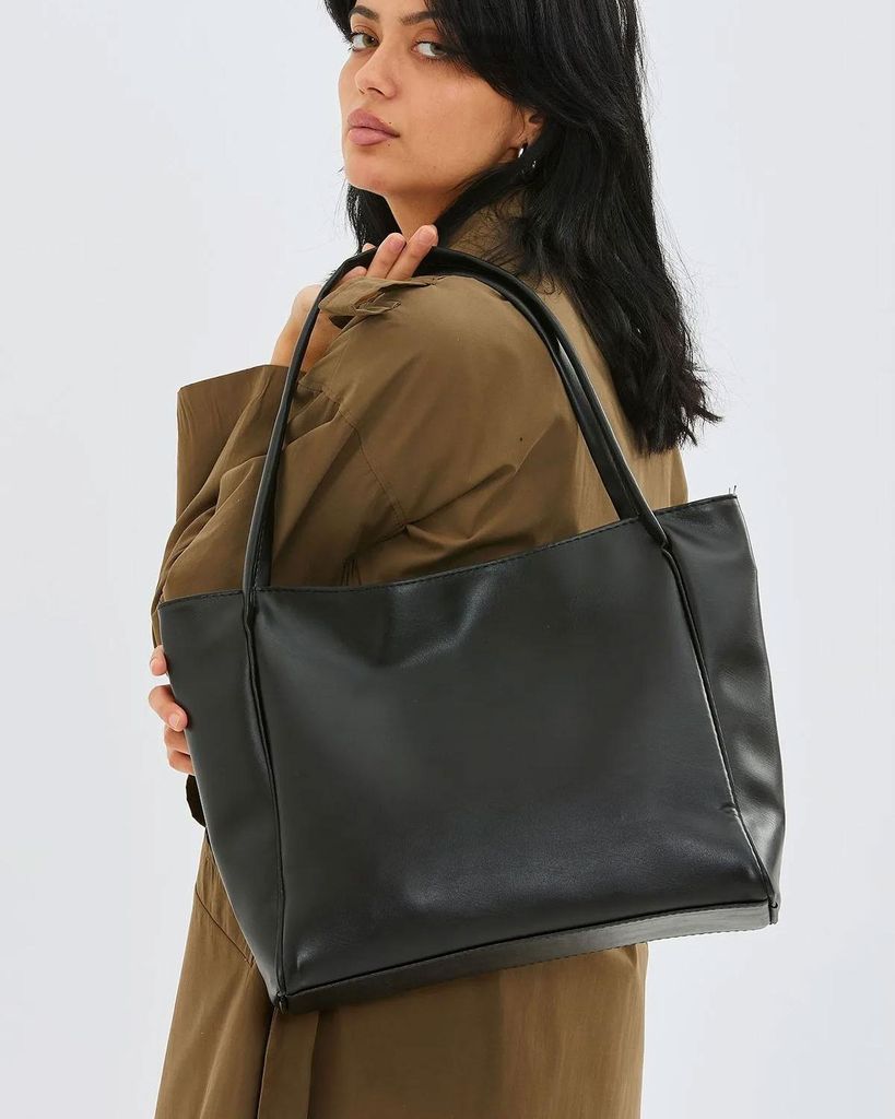 Große Damen Handtasche Shopper Schultertasche Kunstleder Produktbild 