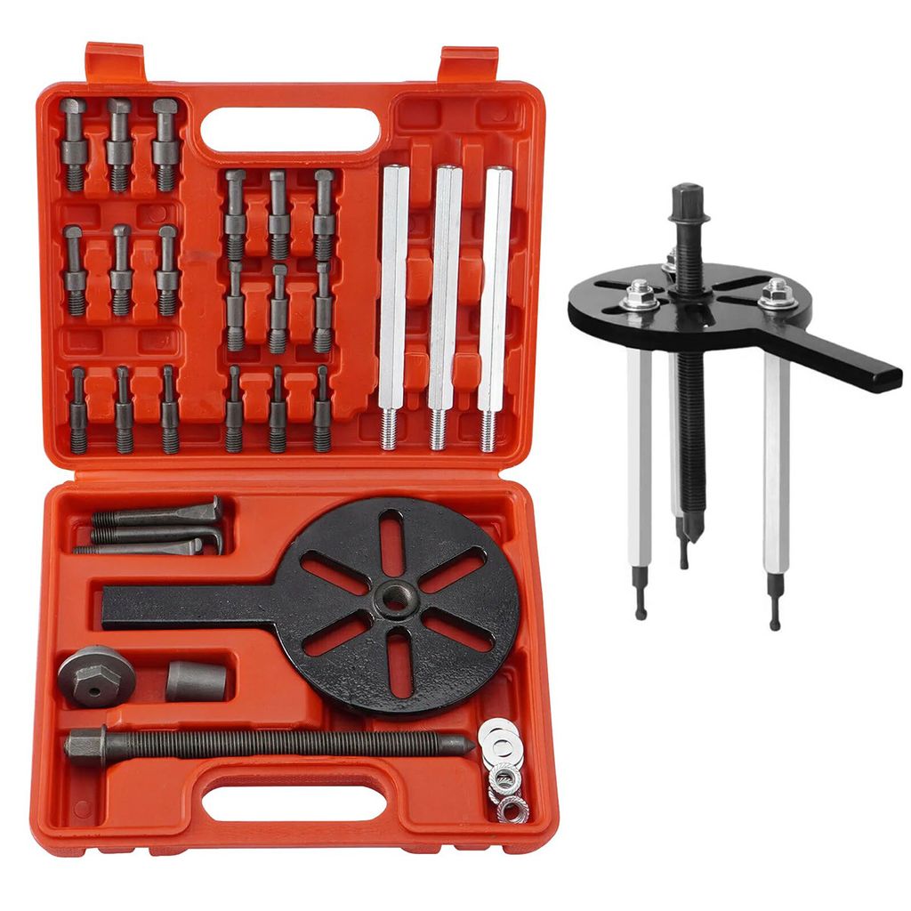 Abzieher, Lager Abzieher Set, Polradabziehe, 21-in-1-Lager-Demontage-Abziehvorrichtung, Mit Biegehaken und 6 Spannzangengrößen