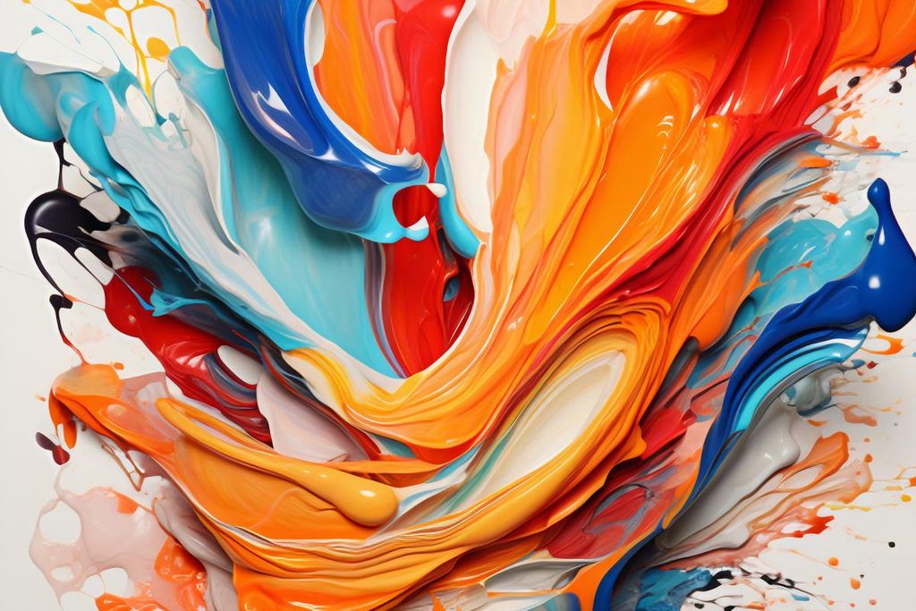 Plakat 30x20cm Tanzende Wellen