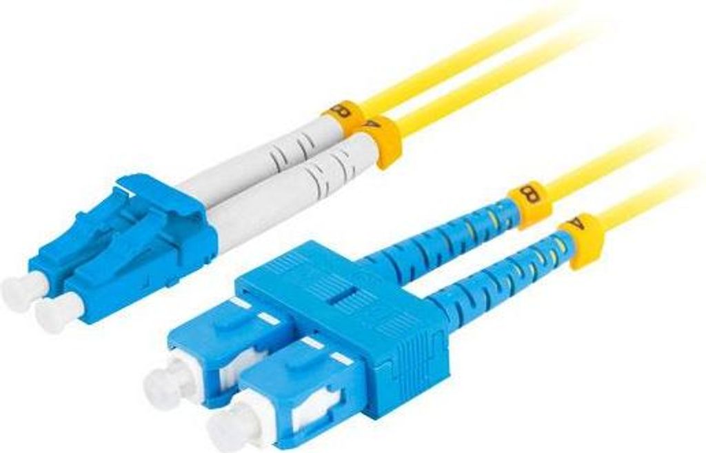 1m lanberg mono sc/upc-lc/upc duplex faser patchkabel g657a1 lszh gelb
