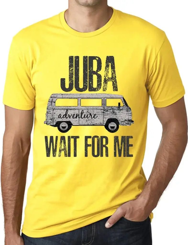 Herren Grafik T-Shirt Abenteuer warten auf mich in Kuba – Adventure Wait For Me In Juba – Öko-Verantwortlich Vintage Jahrgang Kurzarm Lustige ...