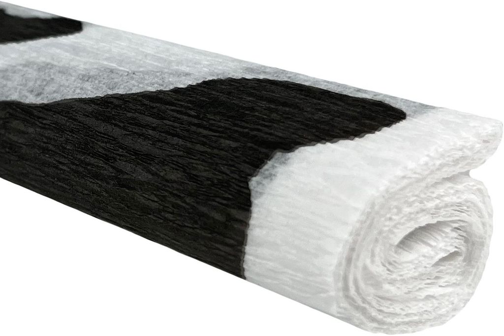TYMOS-Krepppapier mit Kuhmuster, 10 Rollen à 50 x 200 cm