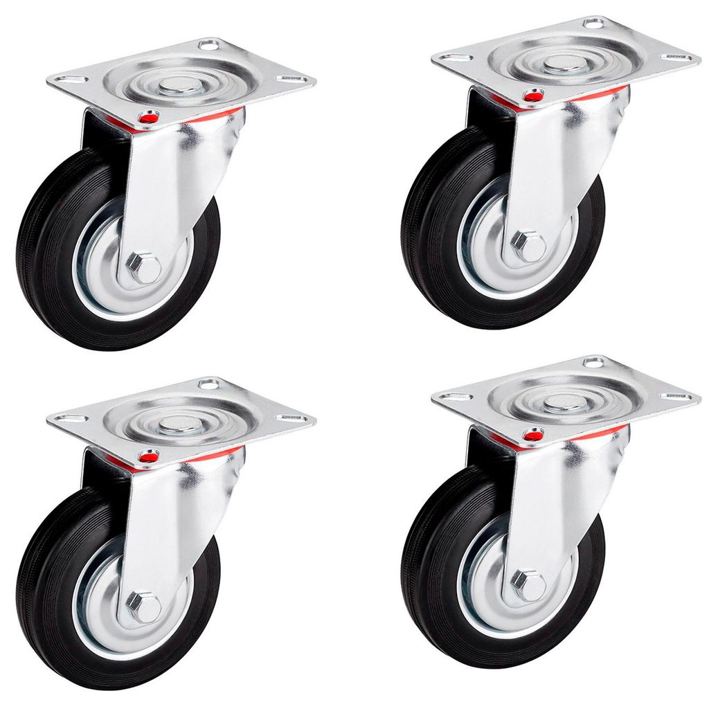 SOTECH Transportrolle RED Ø 200 mm – 4x Lenkrollen (4 Produktbild 