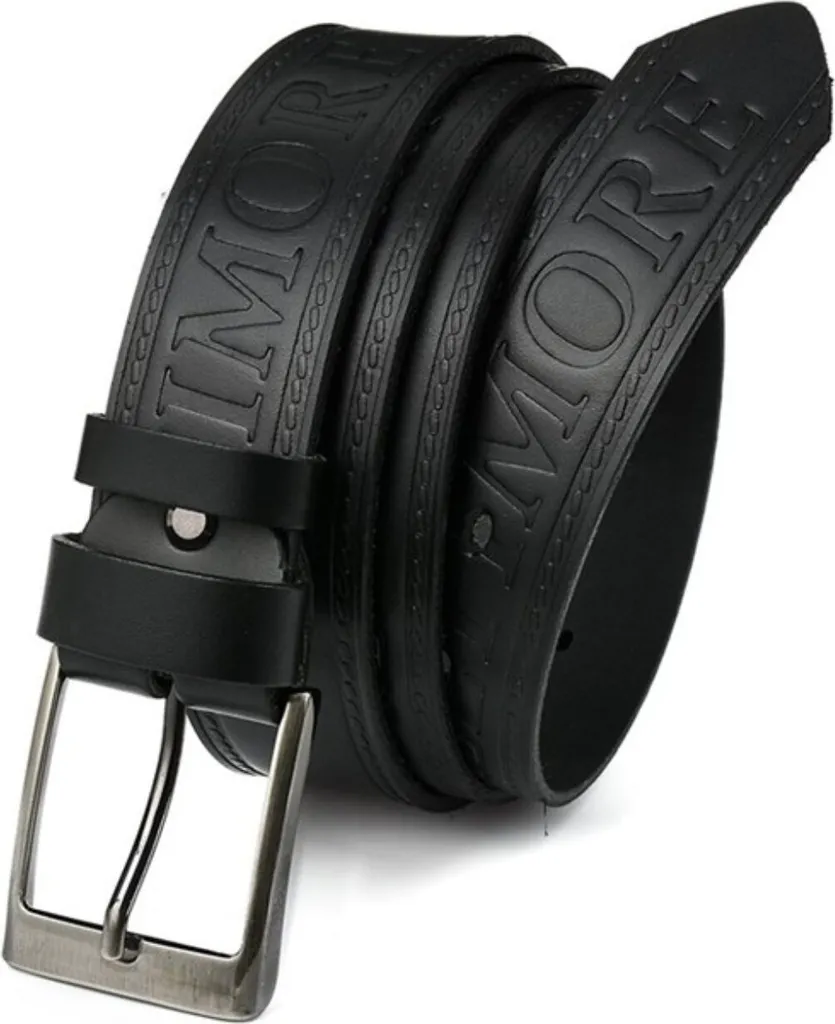 Ceinture Beltimore kra52585 en cuir véritable noir pour homme élégant