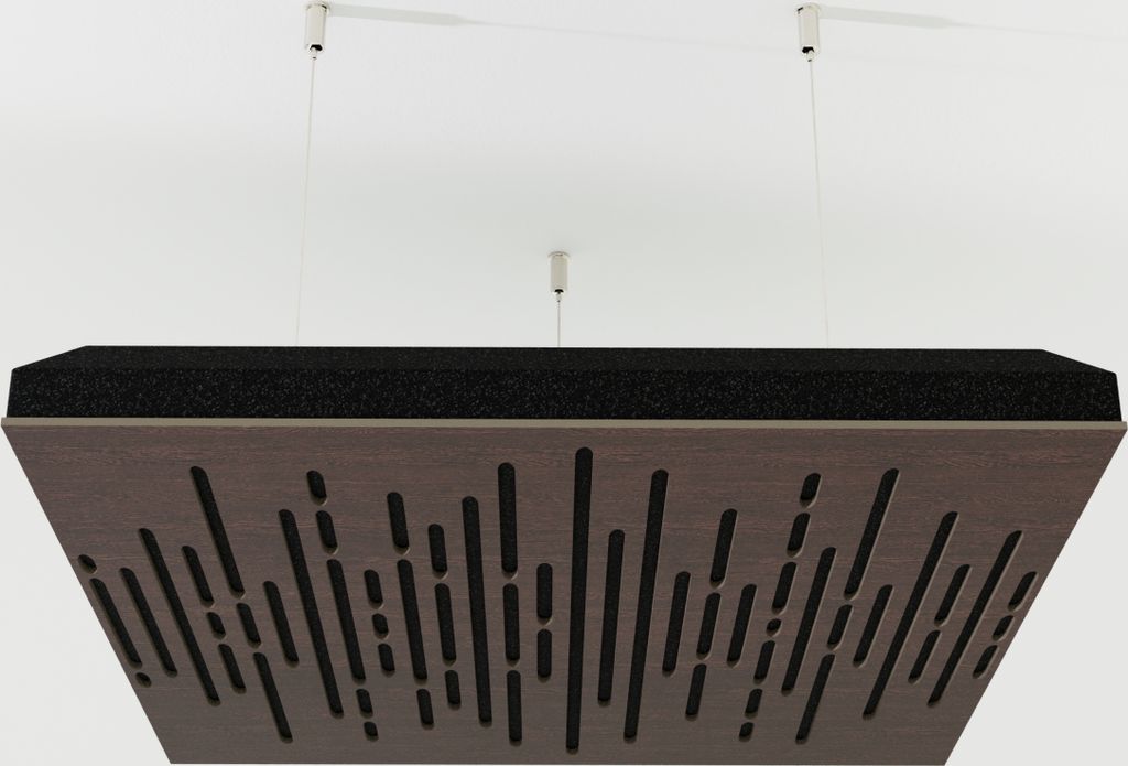 2-Stück Akustik Deckenpaneele «WAVE-C» mit Montageset | Absorption - Diffusion - Reflexion - Schalldämmung - Isolierung | Acoustic Cloud Panel ...