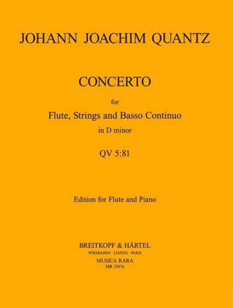 Concerto d minorfor flute, strings and bc