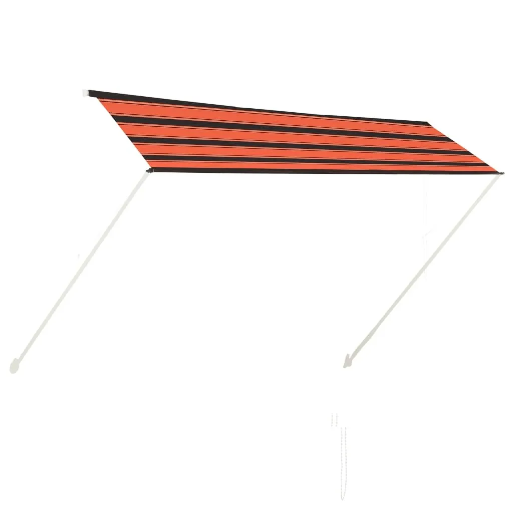 vidaXL Tenda da Sole Retrattile 300x150 Arancione Marrone | Shop Online