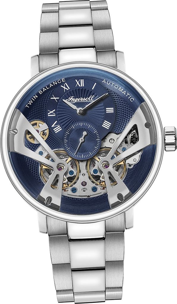 Ingersoll Edelstahl Herren Uhr Analog Fashion Armbanduhr silber D2UIN13104