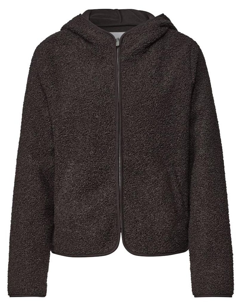 teddy jacket w.hoody 17874 black coffee Größe 38 Produktbild 