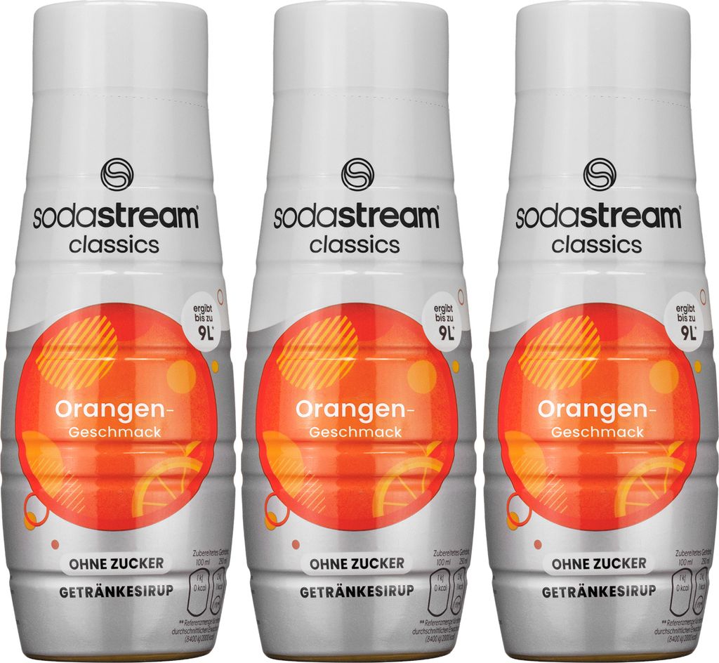 SodaStream sciroppo d'arancia senza zucchero 440ml, 3 pezzi Immagine del prodotto 