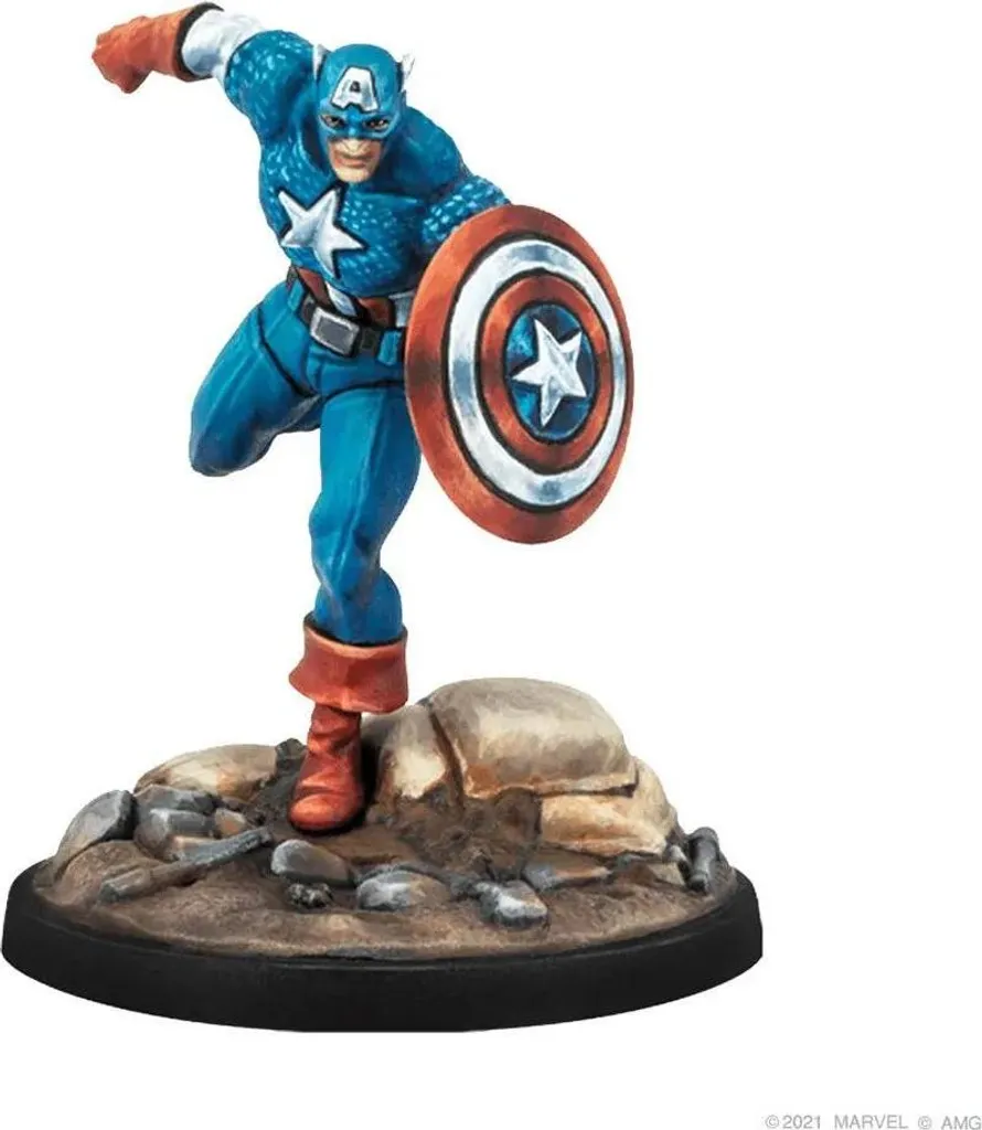 Atomic Mass Games Marvel Crisis Protocol Captain America Human Torch - 2
