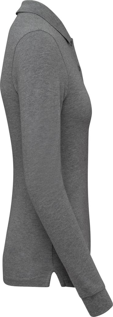 Kariban Damen Piqué-Polohemd lange Ärmel Bio180