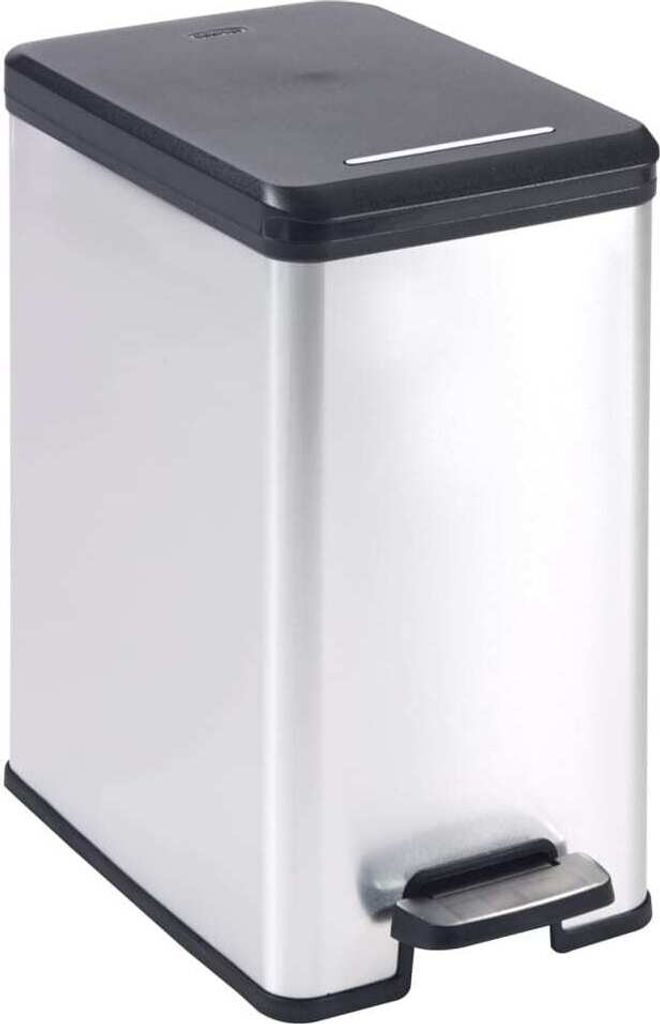 Curver Slim Bin 20L, 20 L, Štvorec, Plast, Čierna, Obrázok produktu 