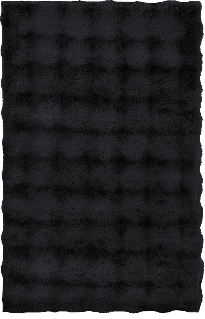 Kleine Wolke Badteppich CLOUD Schwarz 60 x 90 cm