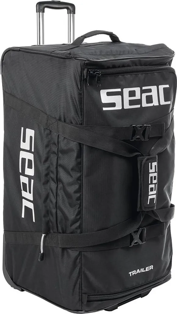 Sac Seacsub Trailer ultra résistant avec compartiments larges noir