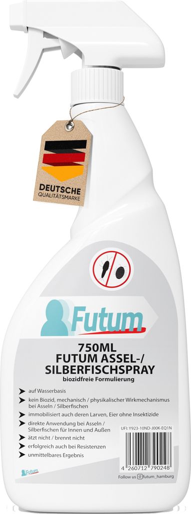 FUTUM 750ml Silberfischspray / Asselspray | Biozidfreie Produktbild 