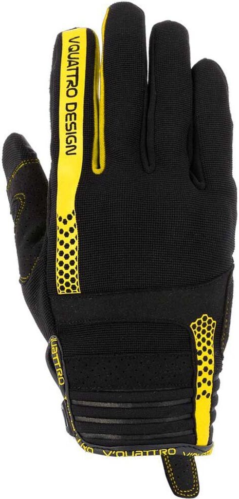 Vquattro Design Rush 18 Motorradhandschuhe Farbe: Schwarz, Grösse: 3XL