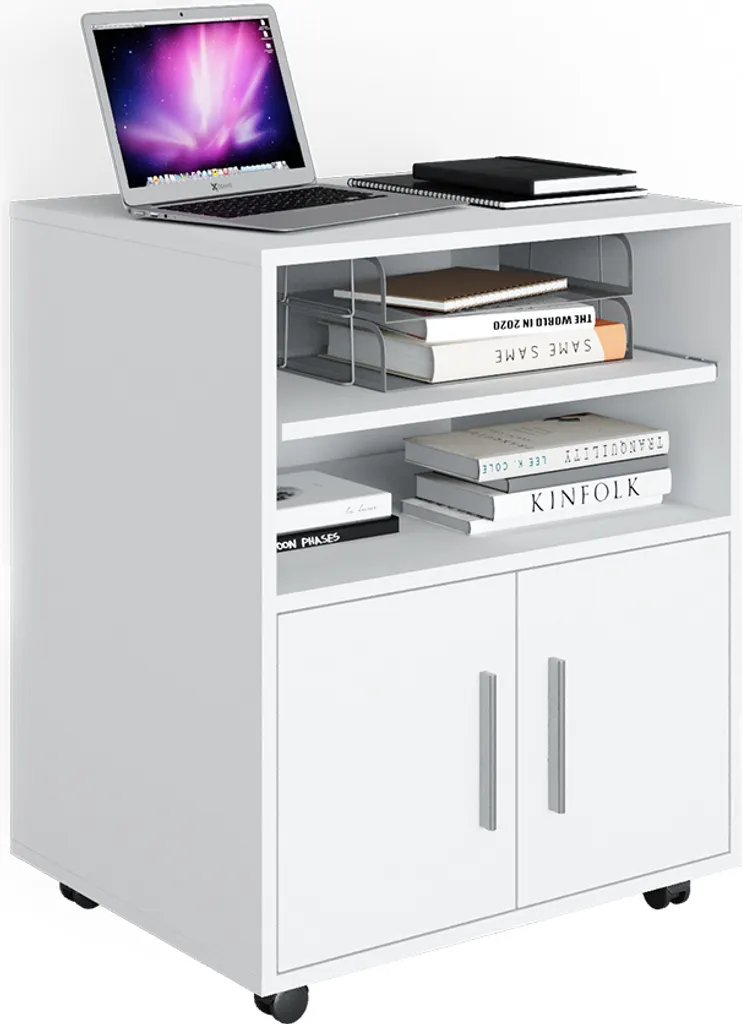 Organiseur de bureau Vicco Novak 48.4 cm - Caisson blanc pour télétravail