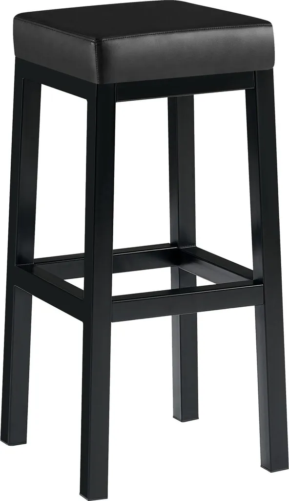 Tabouret de bar Taylor assise 83 cm spécial mange-debout et comptoir noir