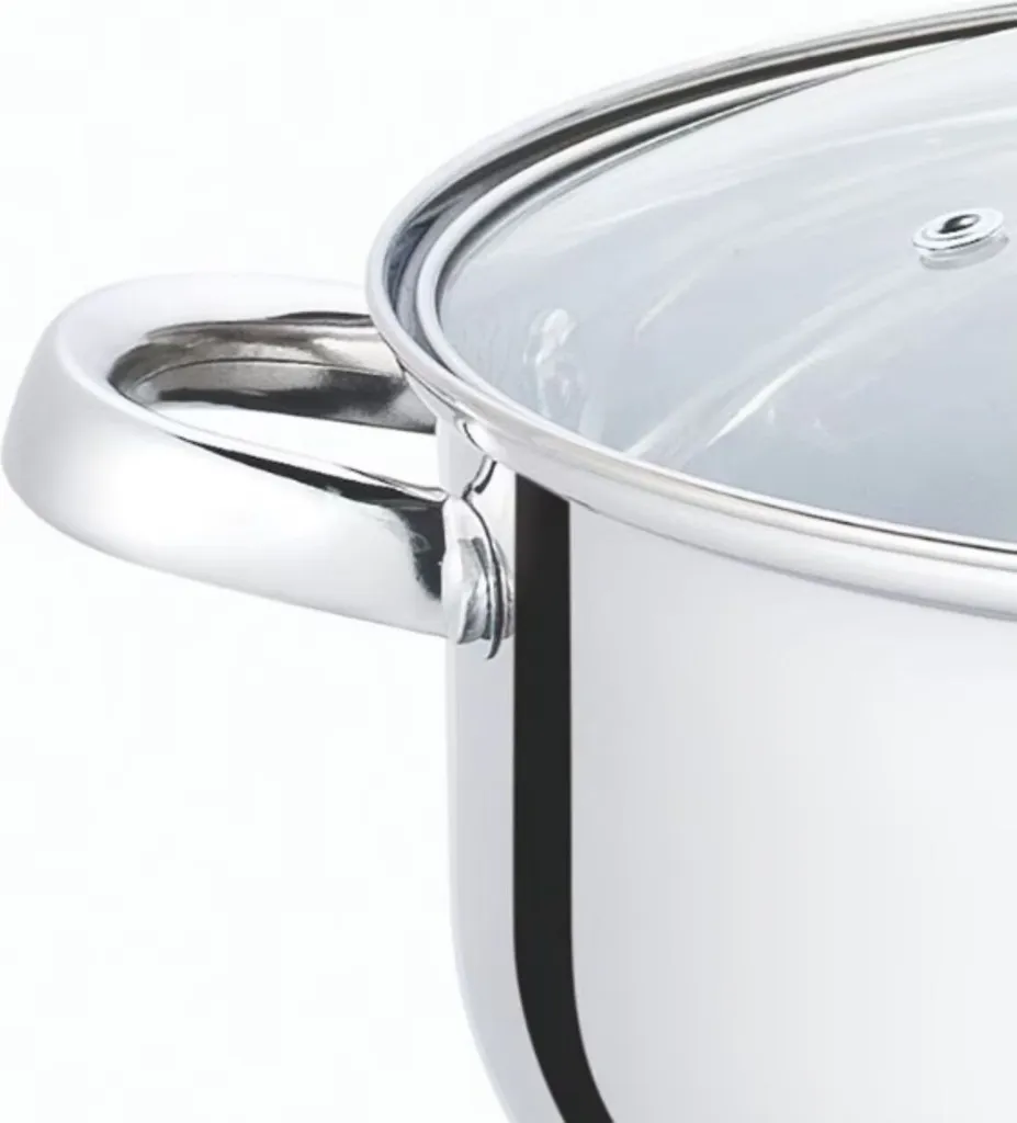 Pentola A Induzione In Acciaio Inox 28 Cm Con Coperchio In Vetro – Rivestimento Antiaderente A Nido D'Ape, Antigraffio - 3