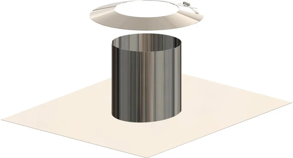 Sortie de Toiture pour Chaudière DN 125/190 Atec - Kit Spécial Toit Plat