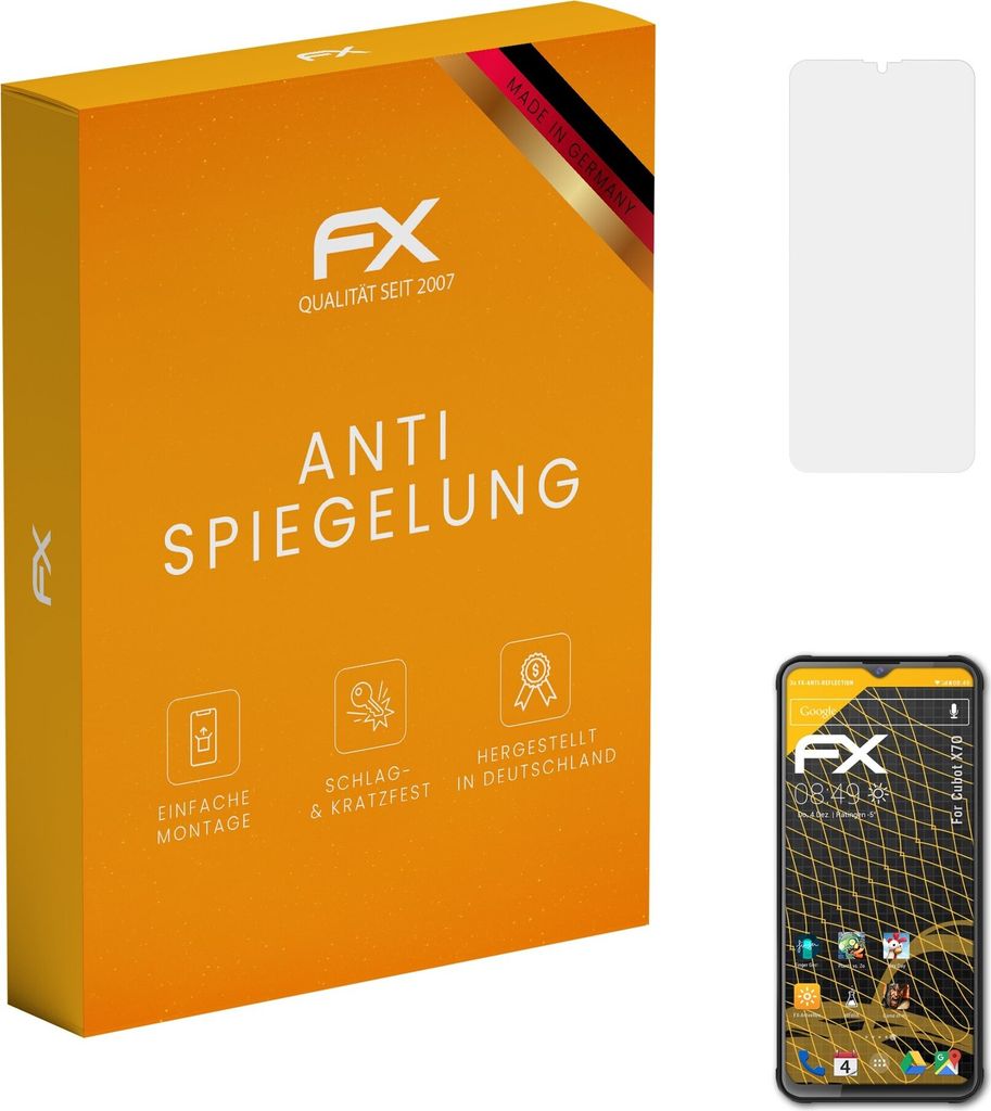 atFoliX FX-Antireflex 3x Schutzfolie kompatibel mit Cubot X70 Displayfolie