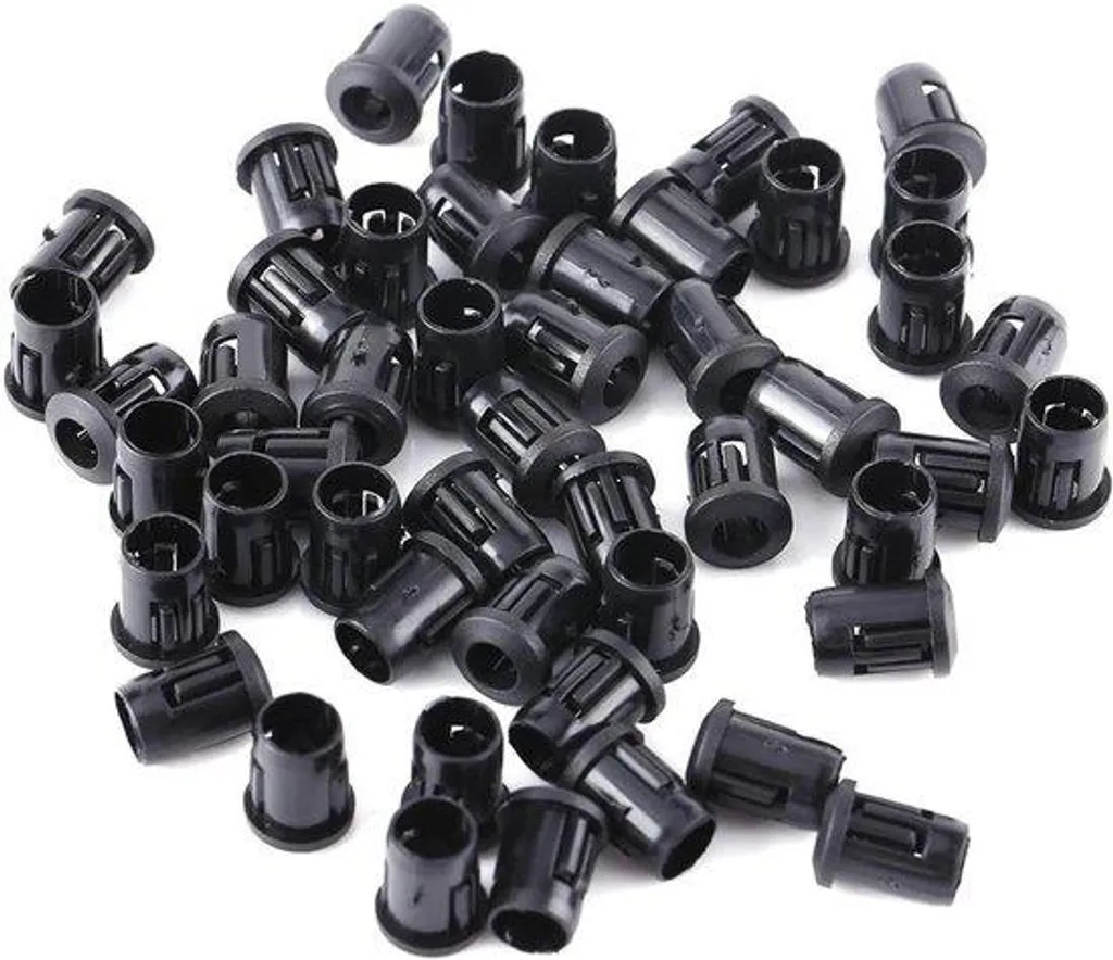 Support LED nylon noir résistant lot de 50 pièces tailles 3 à 10 mm assorties