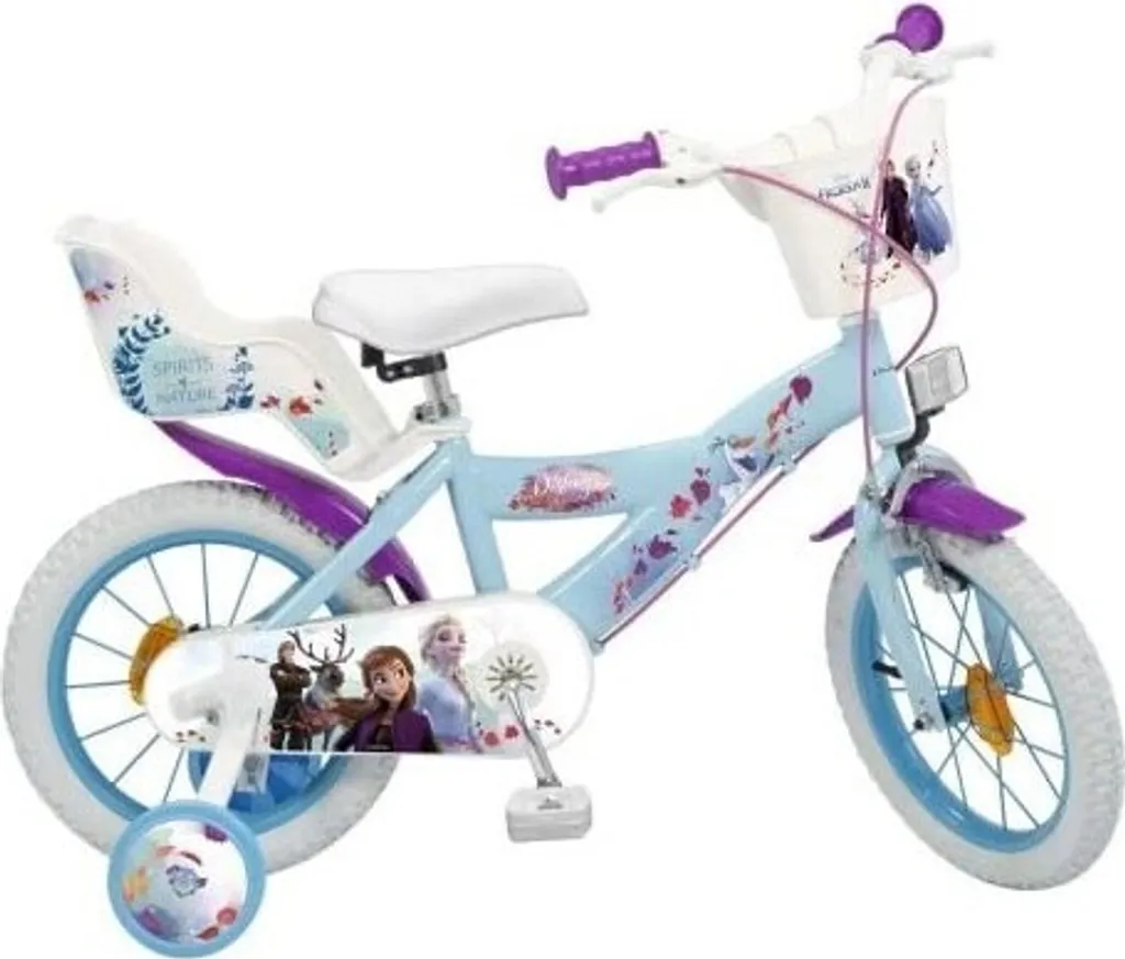 Bicyclette enfant 16 pouces TOIMSA Frozen idéale pour apprendre à pédaler