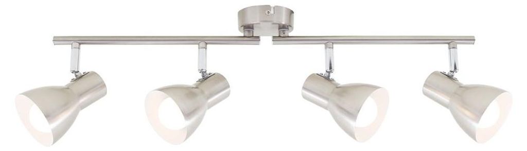 Deckenleuchte Spotleuchte Retro schwenkbar E14 25 W silber Produktbild 