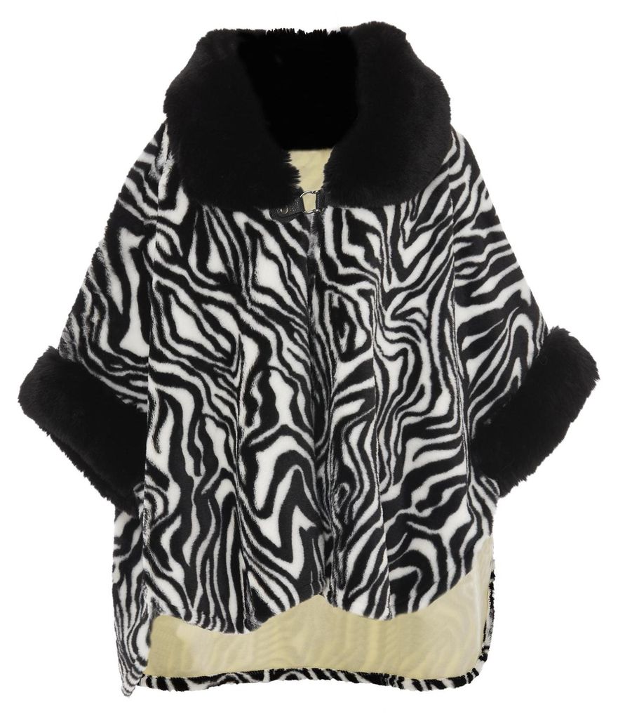 WAJALA damen poncho - Weiss, M