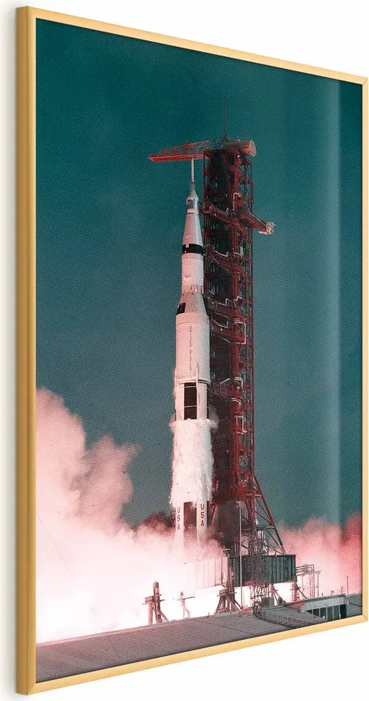 Poster Great Start 60x90 cm con cornice dorata senza bordo