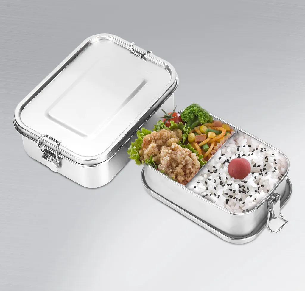 Lunch Box Ufficio Acciaio Inox SWANEW 1400ml: Elegante e Funzionale