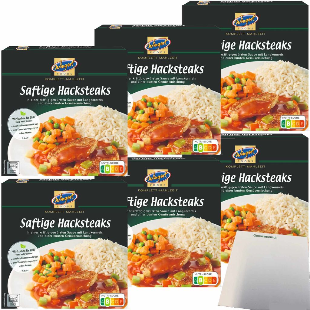 Wingert Saftige Hacksteaks 6er Pack (6x460g Pack) + usy Produktbild 