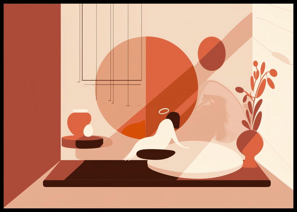 Plakat 84,1x59,4cm Ruhe in der Geometrischen Sonne