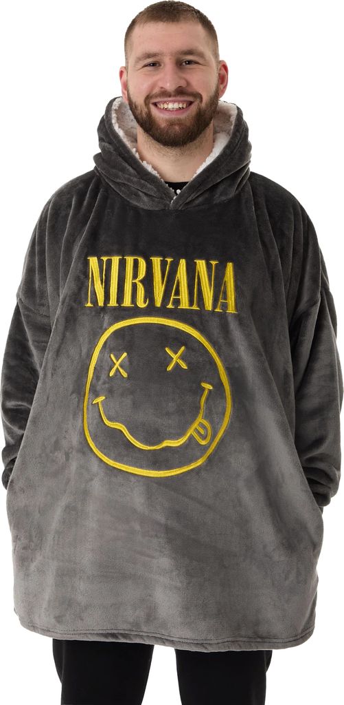 Nirvana - Deckenhoodie für Herren NS8635 (Einheitsgröße) (Grau)